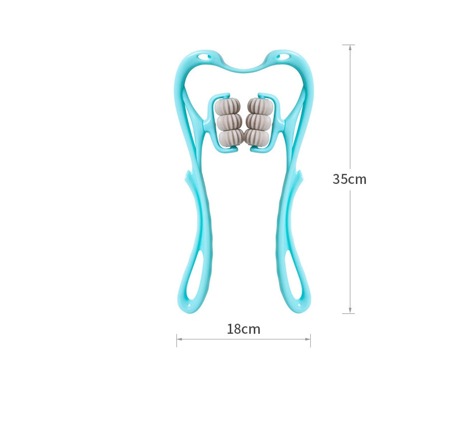 🌿 6-Roller Cervical Neck Massager – Therapist-Like Relief, Anytime, Anywhere